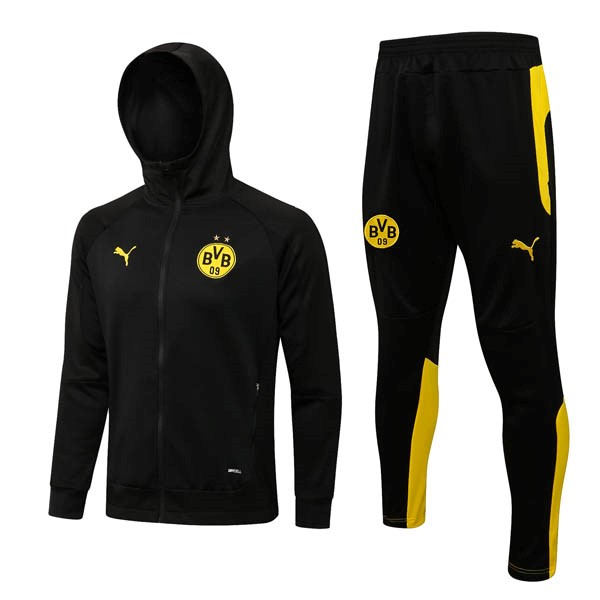 Hoodies Komplett Set Borussia Dortmund 2022-2023 Schwarz Gelb